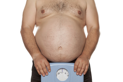 Personenwaage für Übergewichtige dicker Bauch